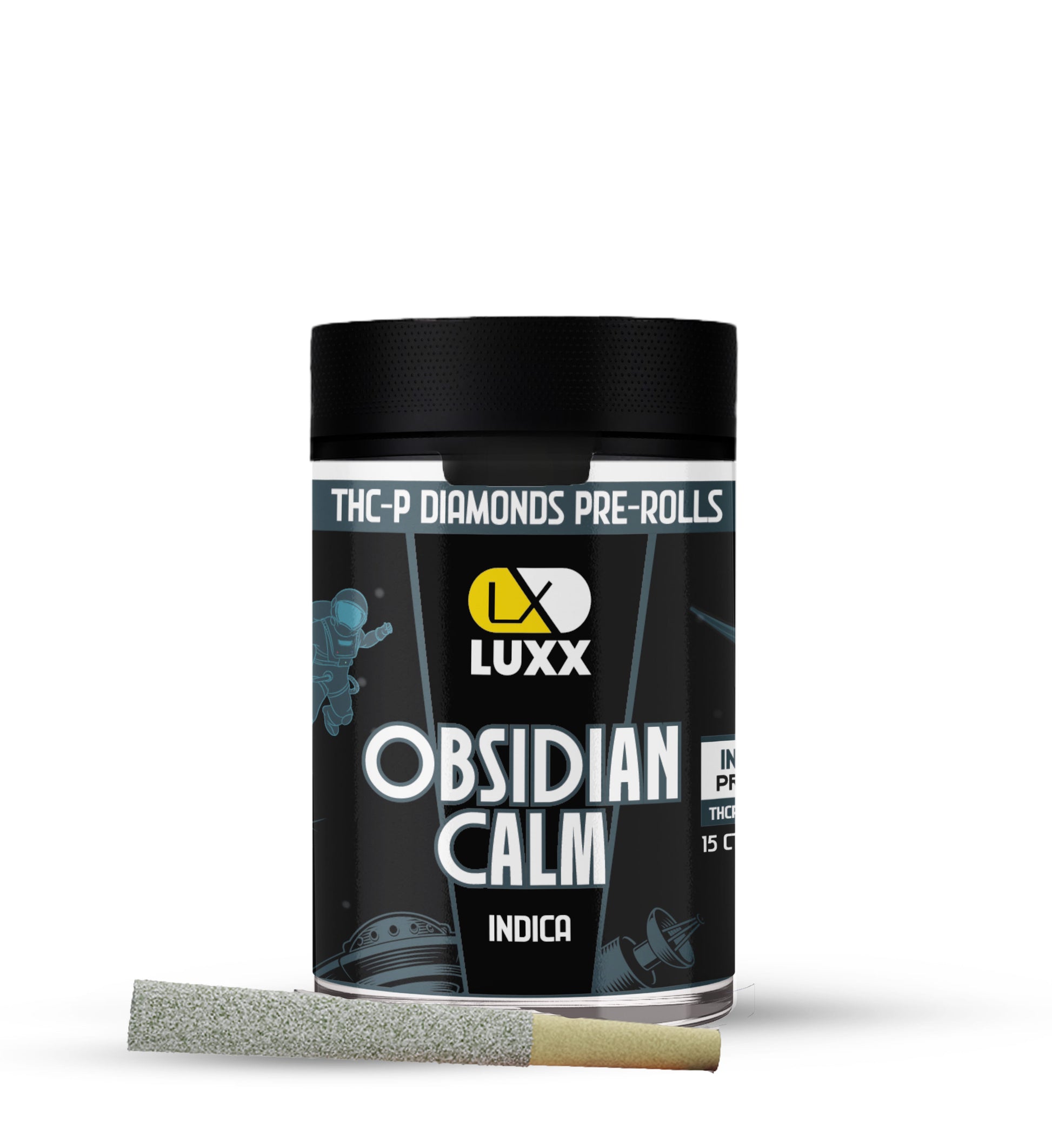 LUXX THC-P DIAMOND PRE-ROLLS 15CT - OBSIDIAN CALM