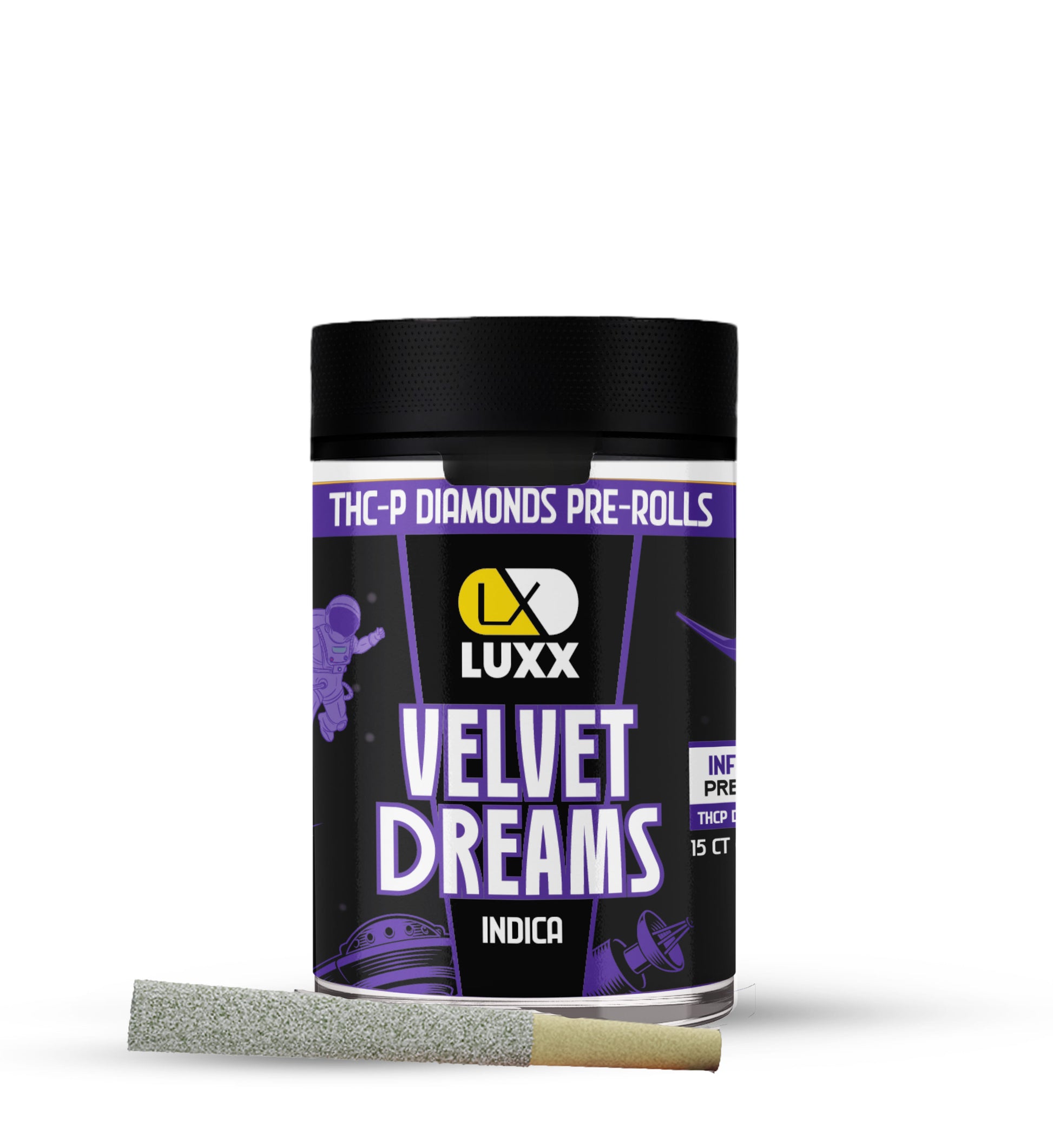 LUXX THC-P DIAMOND PRE-ROLLS 15CT - VELVET DREAMS