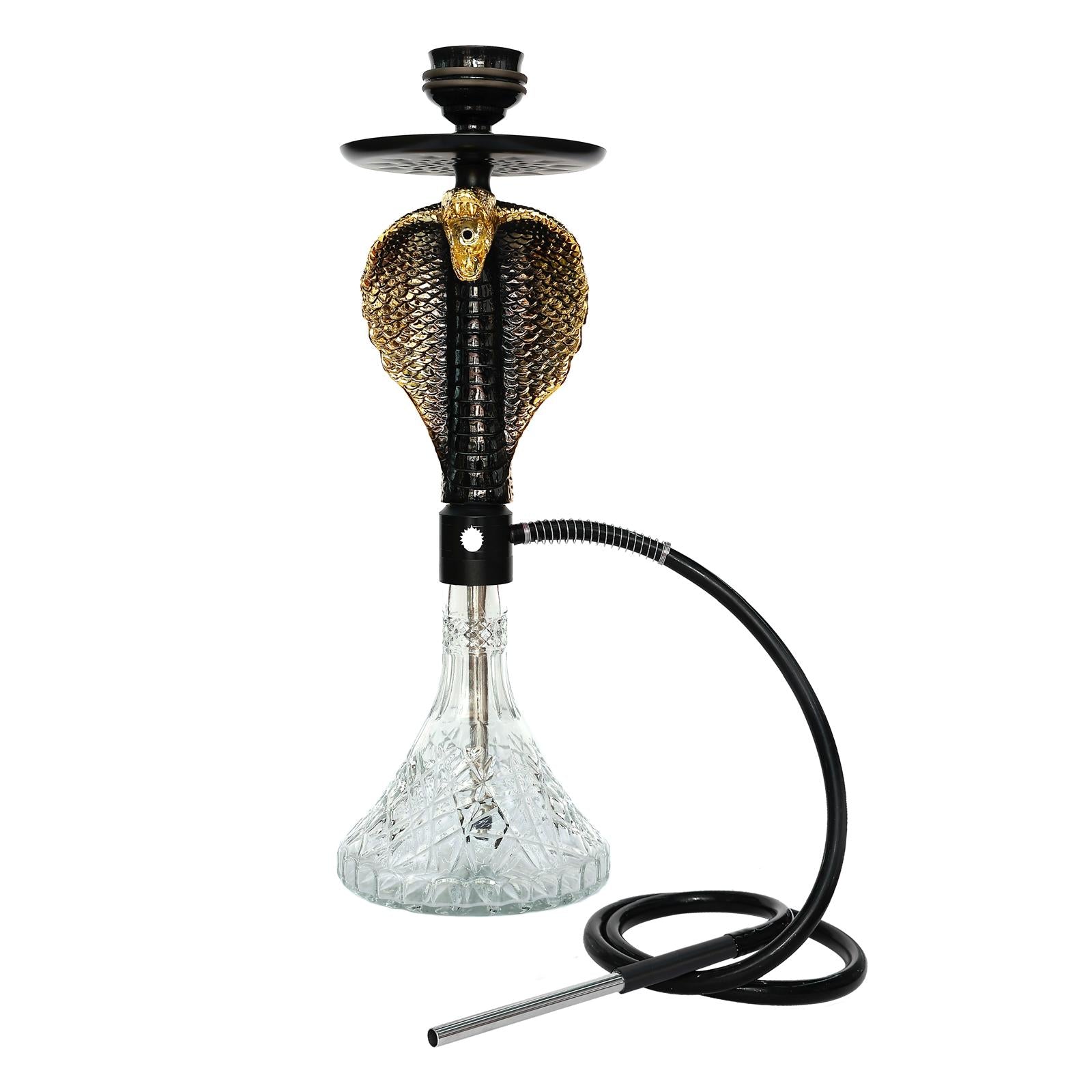 SNAKE DESIGN ALUMINIUM + RESIN HOOKAH 70CMS - LUXX 4749