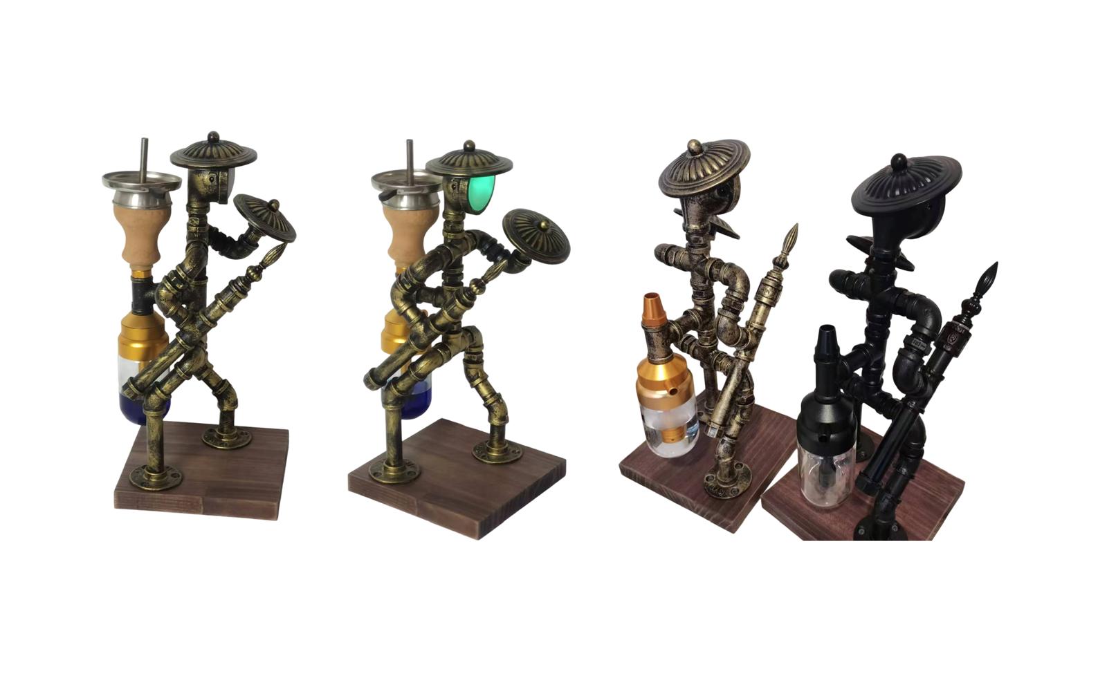 LUXX 4754 STANDING MAN WITH LIGHT HOOKAH