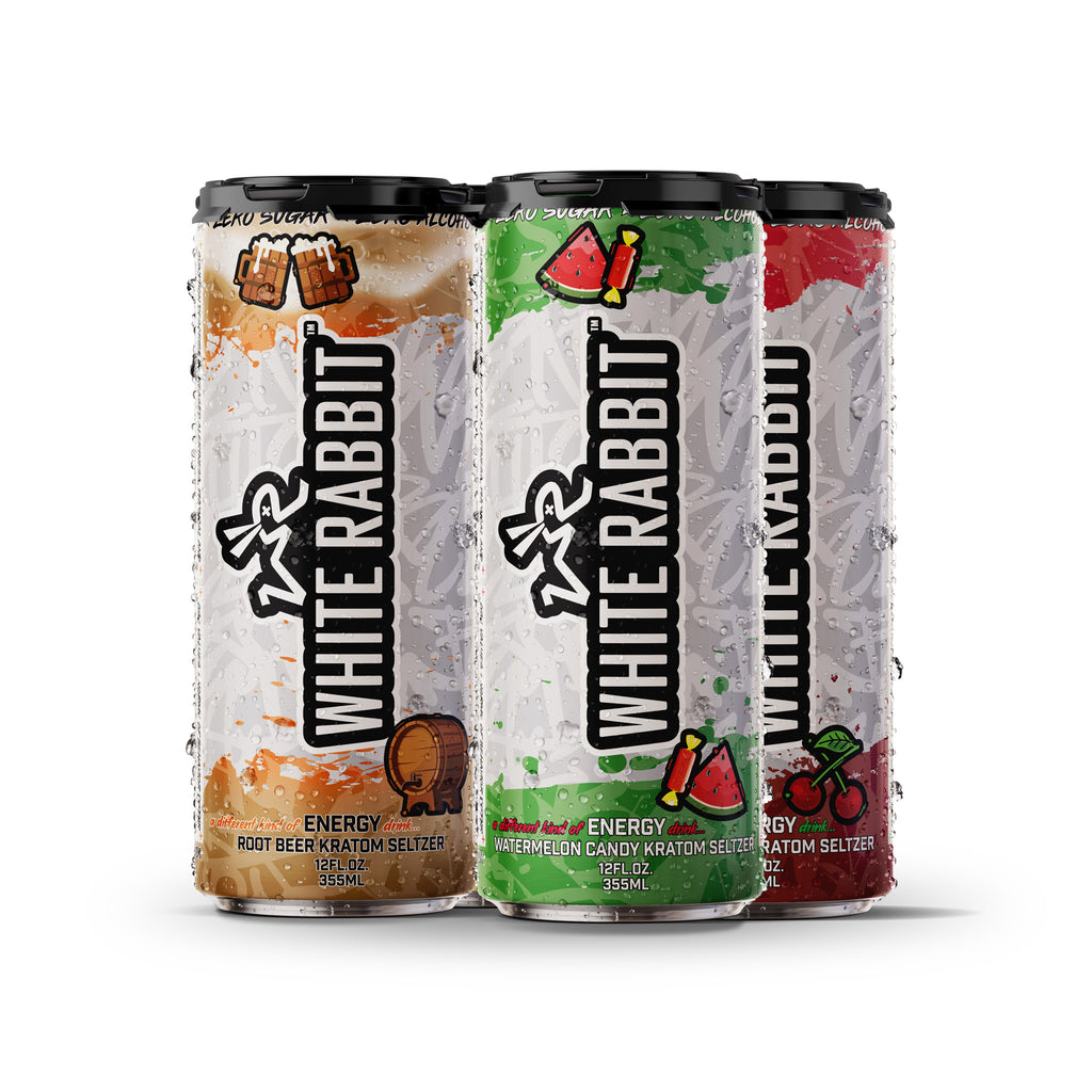 WHITE RABBIT KRATOM SELTZER DRINK