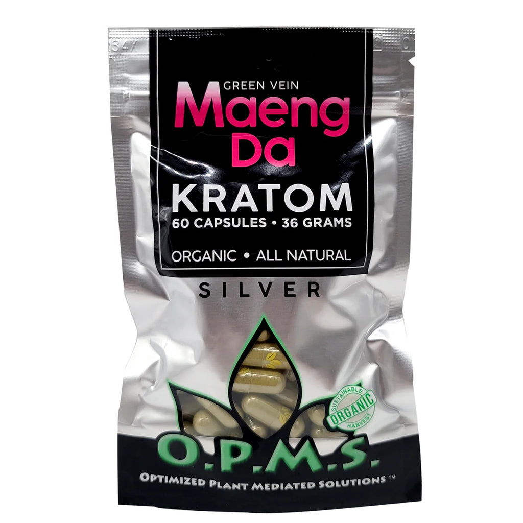 OPMS SILVER CAPSULES GREEN VEIN MAENG DA