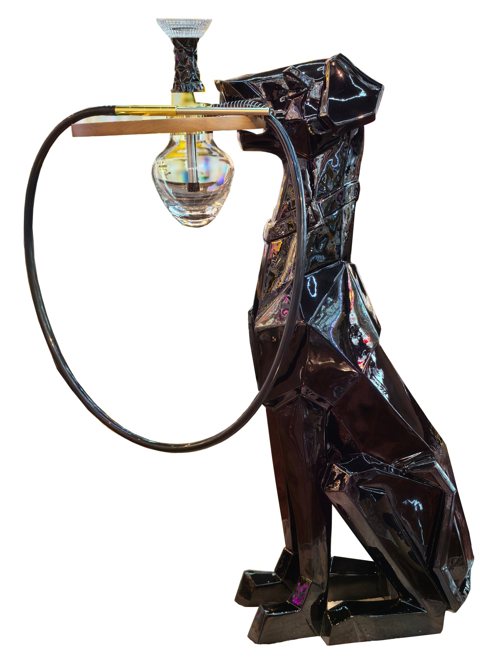 DOG DESIGN ELEXTROPLATE COLOR HOOKAH - LUXX 4767