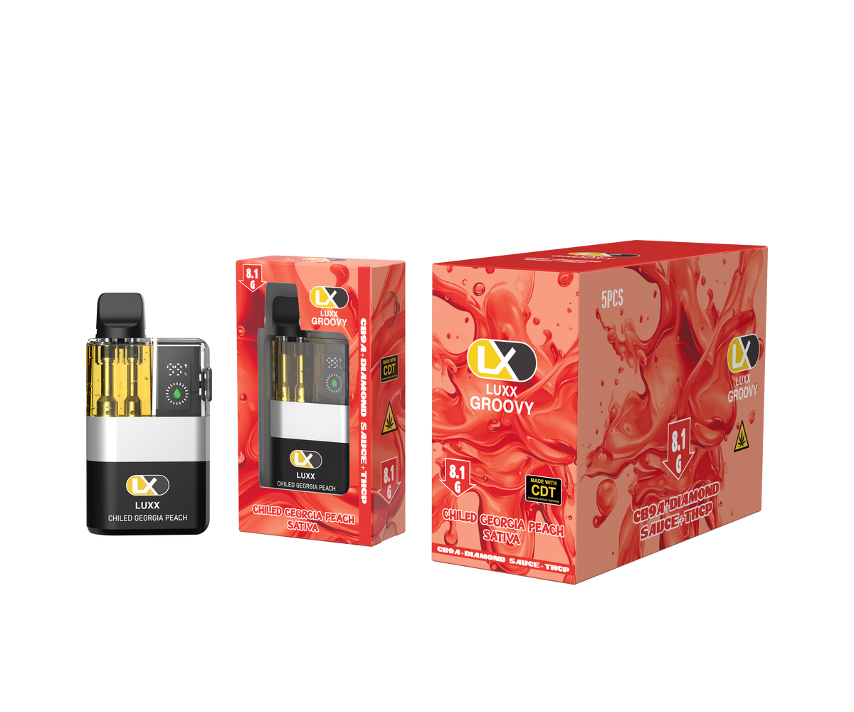 LUXX GROOVY 8.1GM CB9A + DIAMOND SAUCE + THC-P - CHILED GEORGIA PEACH