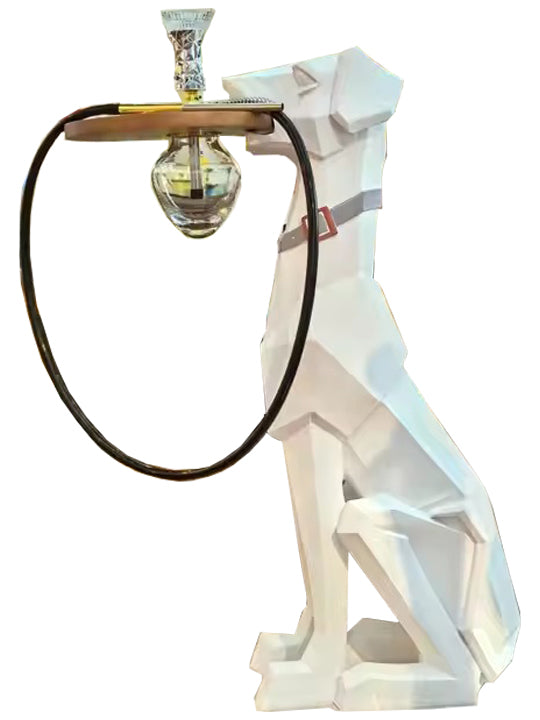 WHITE DOG DESIGN HOOKAH - LUXX 4768 ALUMINIUM + RESIN HOOKAH ELECTROPLATE COLOR