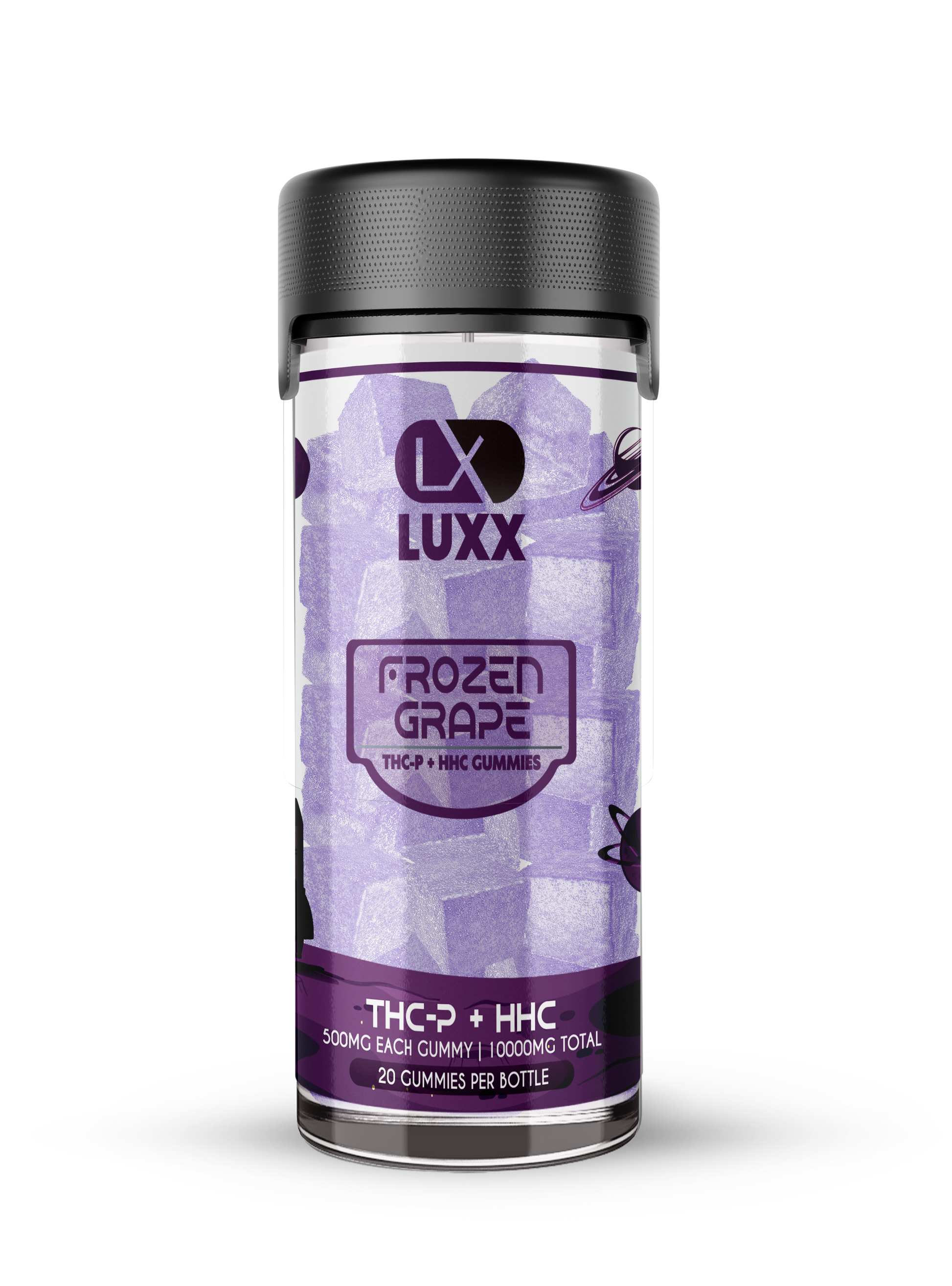 LUXX THC-P + HHC 10000MG GUMMIES 20CT JAR - FROZEN GRAPE