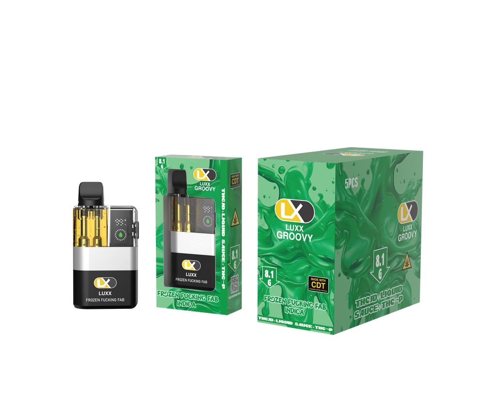 LUXX GROOVY 8.1GM THCJD + LIQUID SAUCE + THCP - FROZEN FUCKING FAB (INDICA)