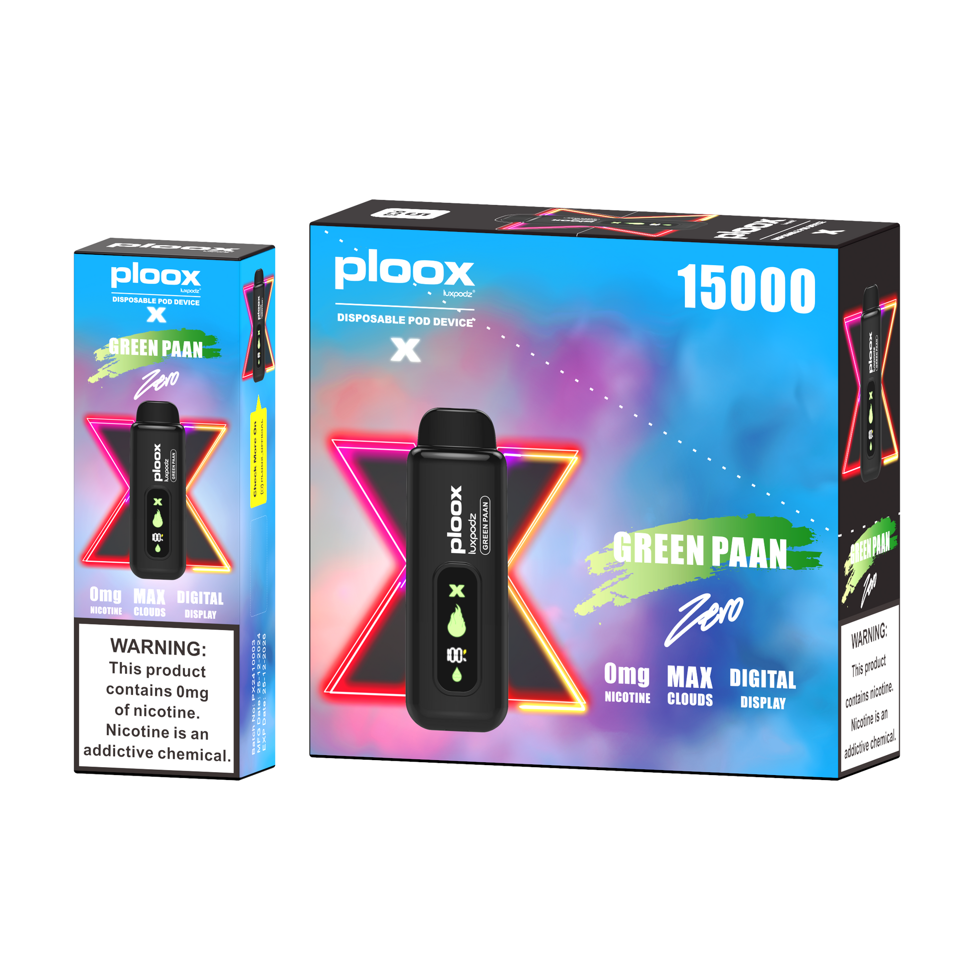 PLOOX ME 15000 PUFF ZERO NICOTINE VAPE DISPOSABLE