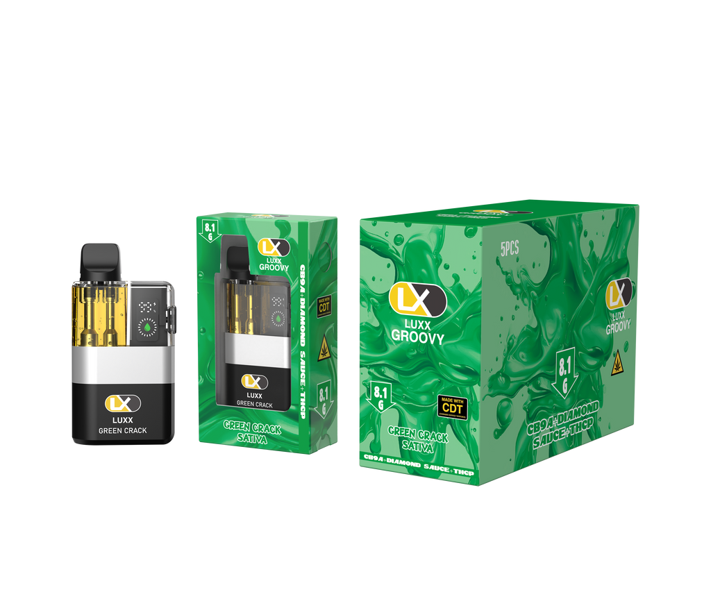 LUXX GROOVY 8.1GM CB9A + DIAMOND SAUCE + THC-P - GREEN CRACK