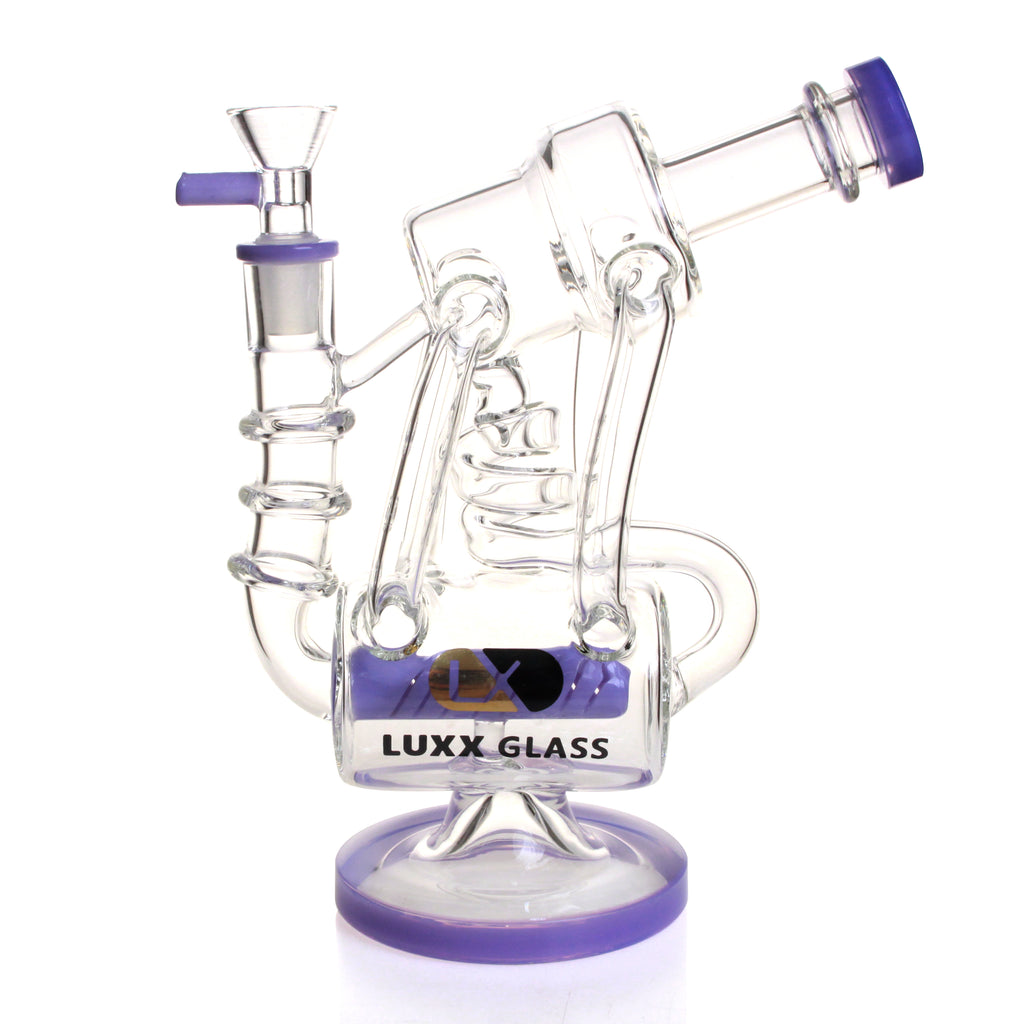 LUXX GLASS 8" RECYCLER - LX1355