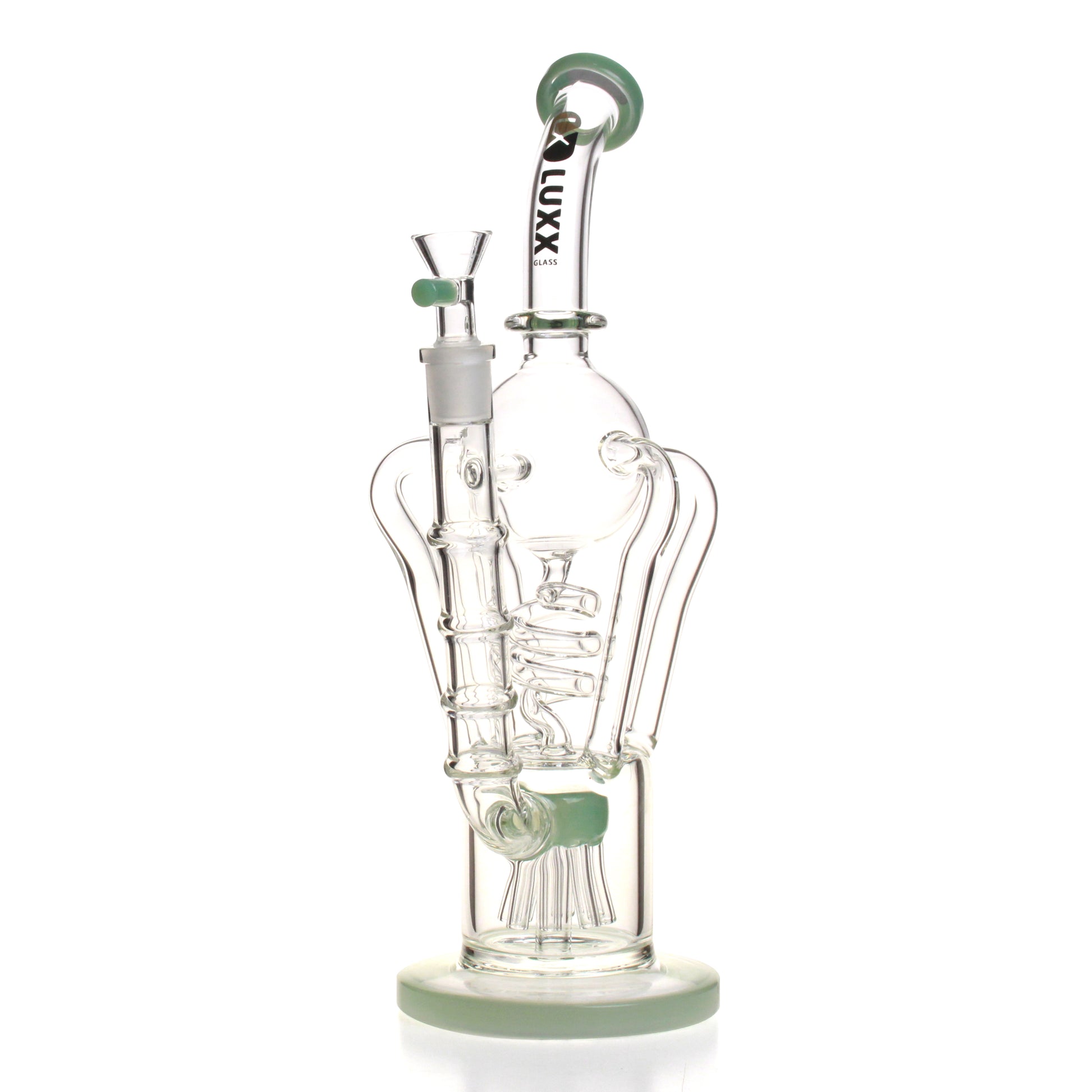 LUXX GLASS 13" RECYCLER WATER PIPE - LX 1337