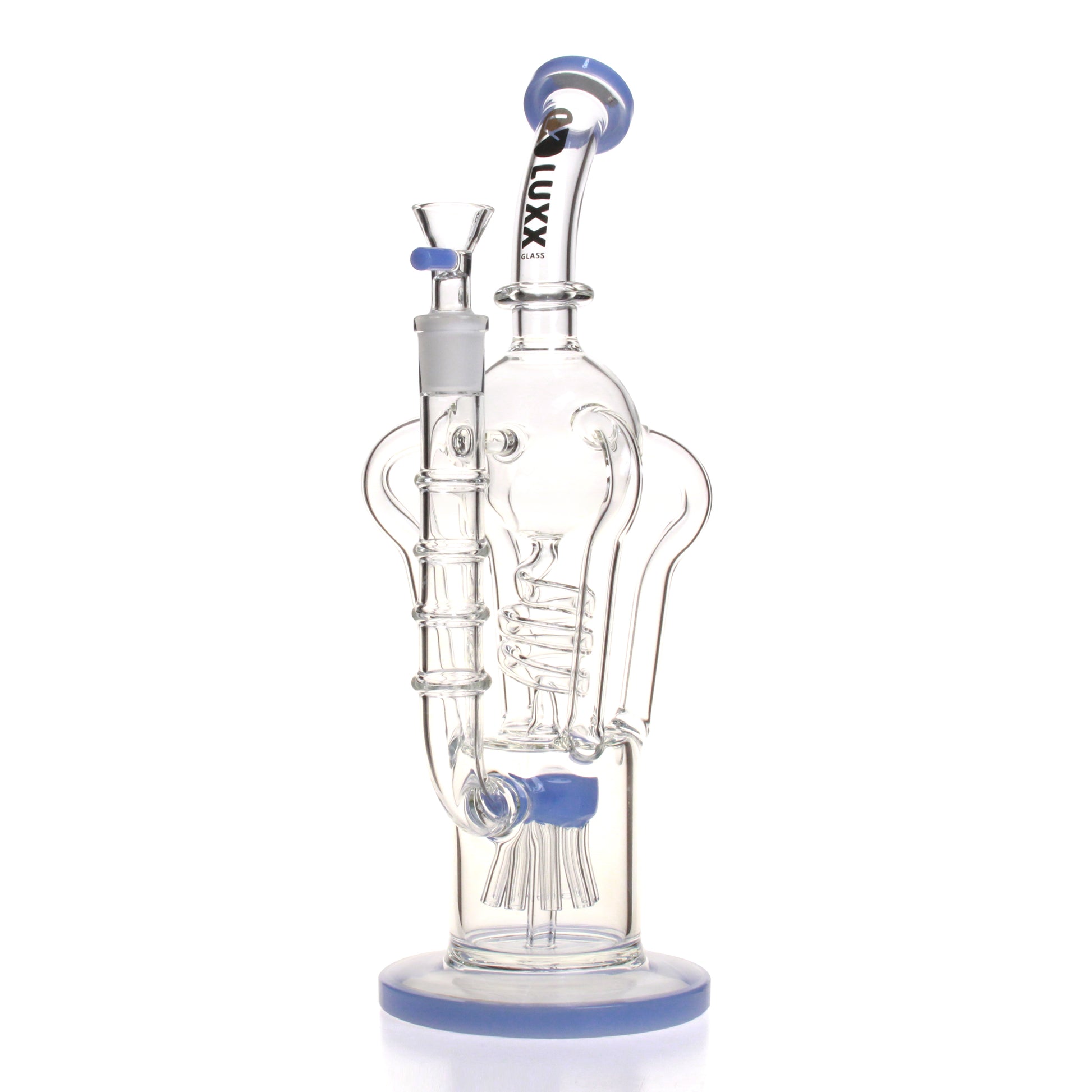 LUXX GLASS 13" RECYCLER WATER PIPE - LX 1337