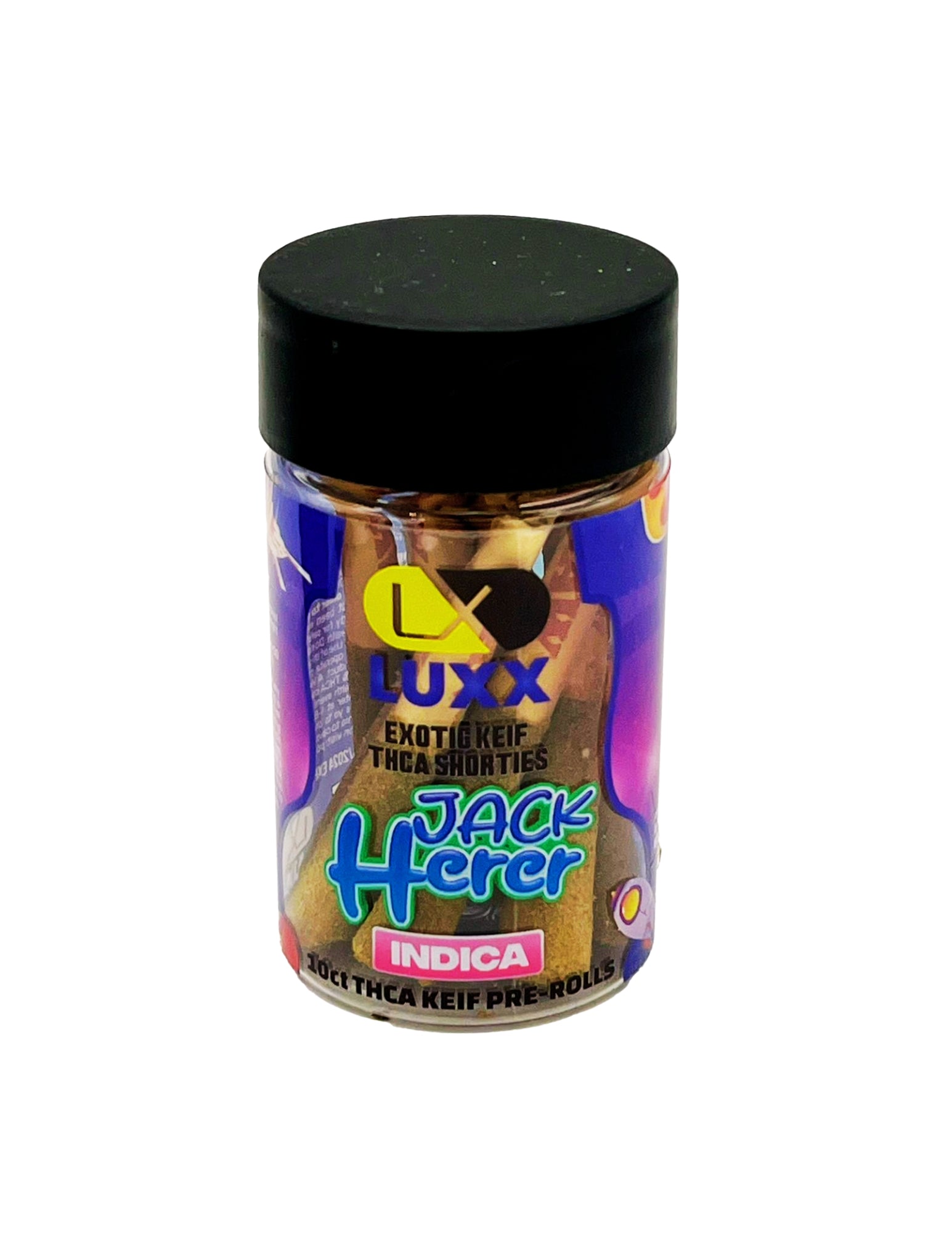 LUXX EXOTIC KIEF THC-A SHORTIES 10CT JAR - JACK HERER