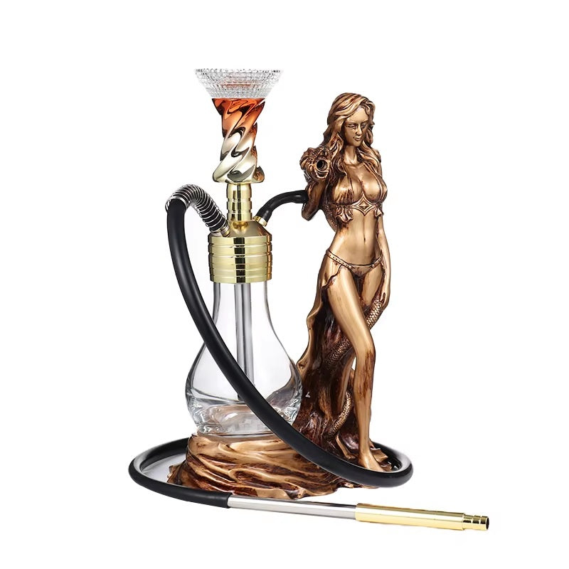 ALUMINIUM + RESIN LADY DESIGN HOOKAH LUXX 4638