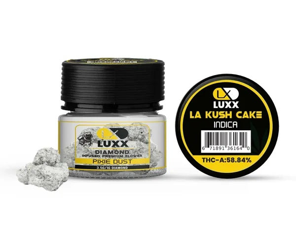 LUXX DIAMOND PIXIE DUST 3.5GRAM FLOWERS INDICA - LA KUSH CAKE