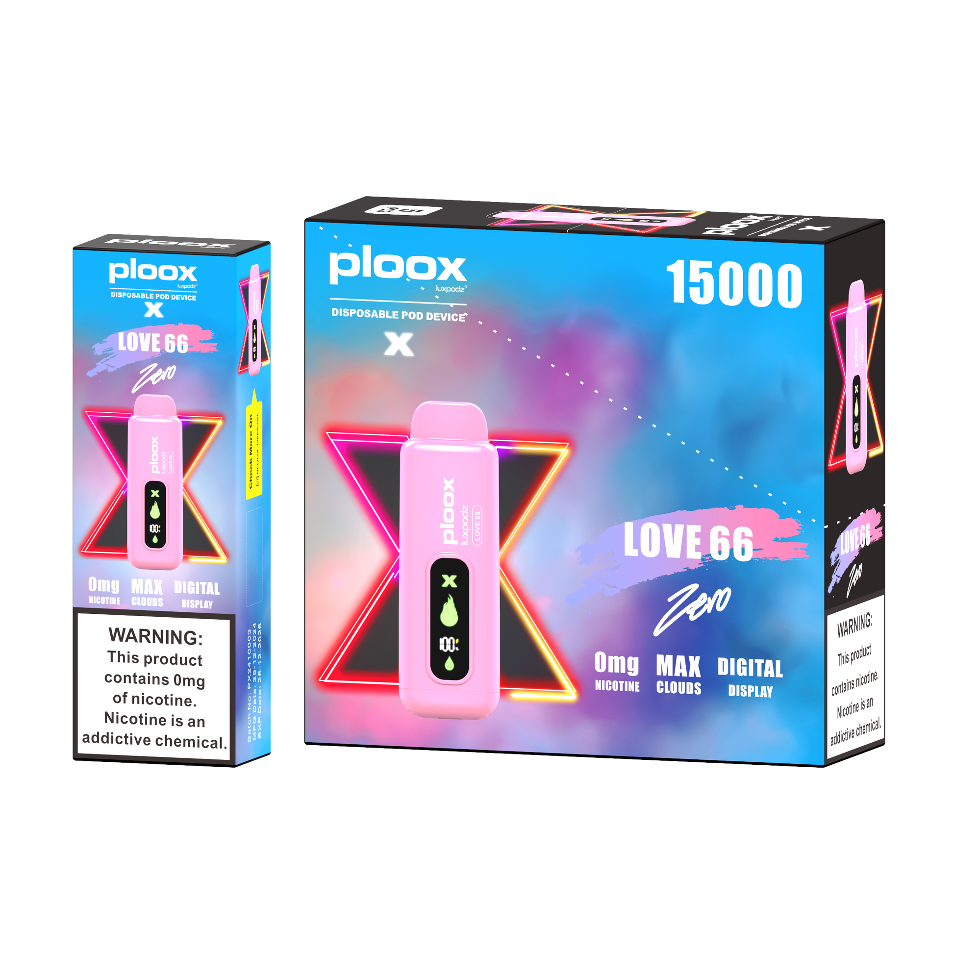 PLOOX ME 15000 PUFF ZERO NICOTINE VAPE DISPOSABLE