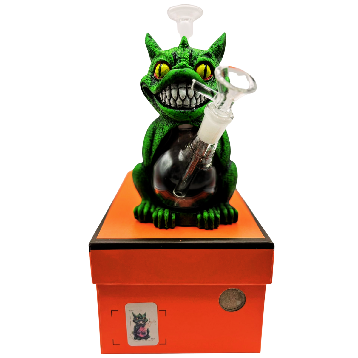 LUXX 4708 - MONSTER DESIGN RESIN GLASS BONG