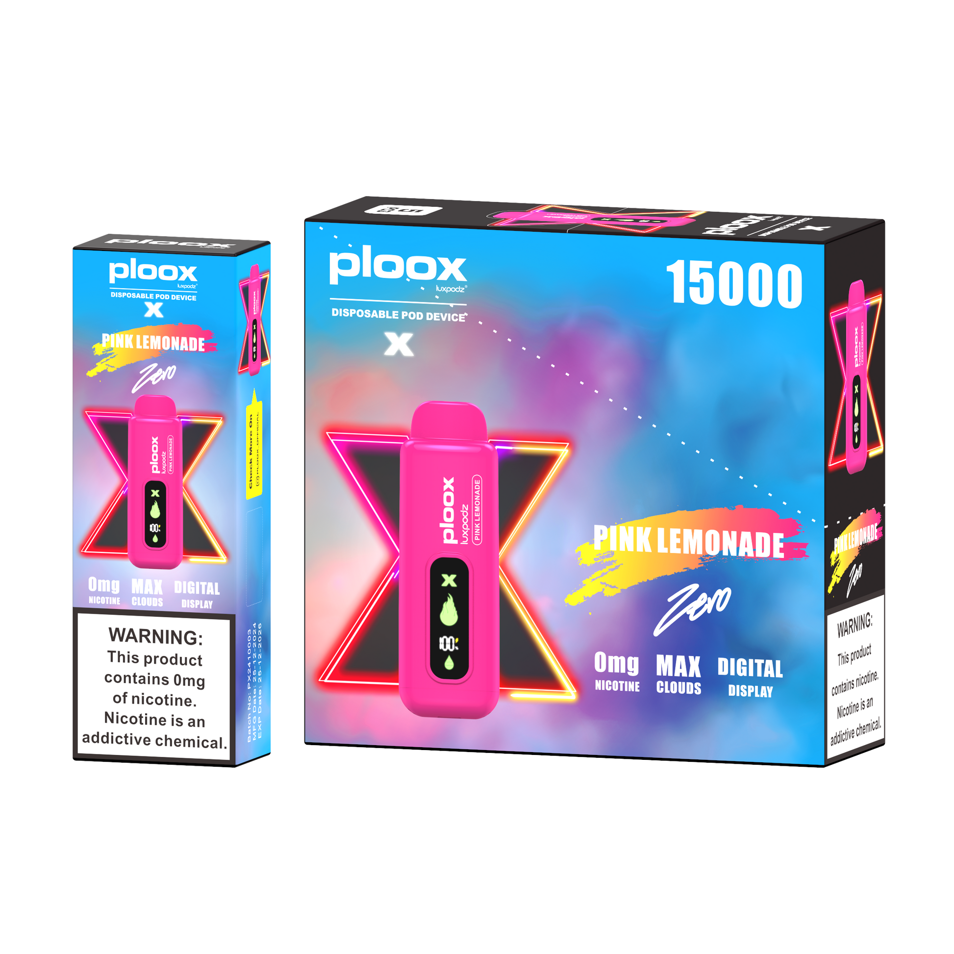 PLOOX ME 15000 PUFF ZERO NICOTINE VAPE DISPOSABLE