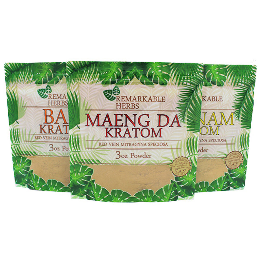 REMARKABLE HERBS KRATOM 3OZ POWDER PACK