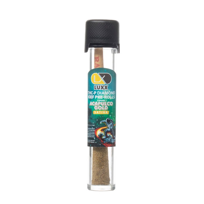 LUXX KIEF THC-P 2GM PRE ROLLS 12CT BOX - ACAPULCO GOLD
