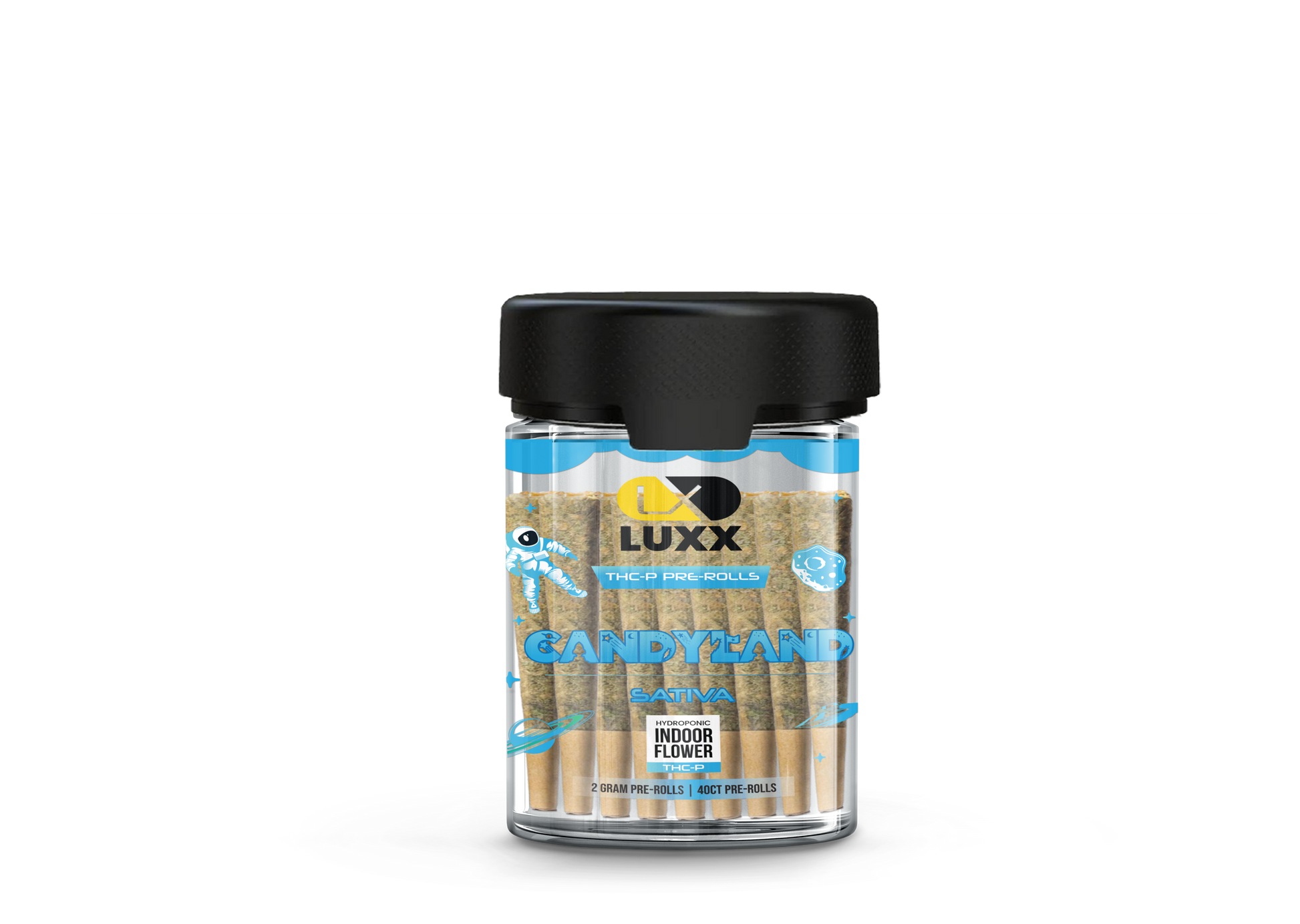 LUXX THC-P 2GM PRE-ROLL 40CT JAR - CANDYLAND