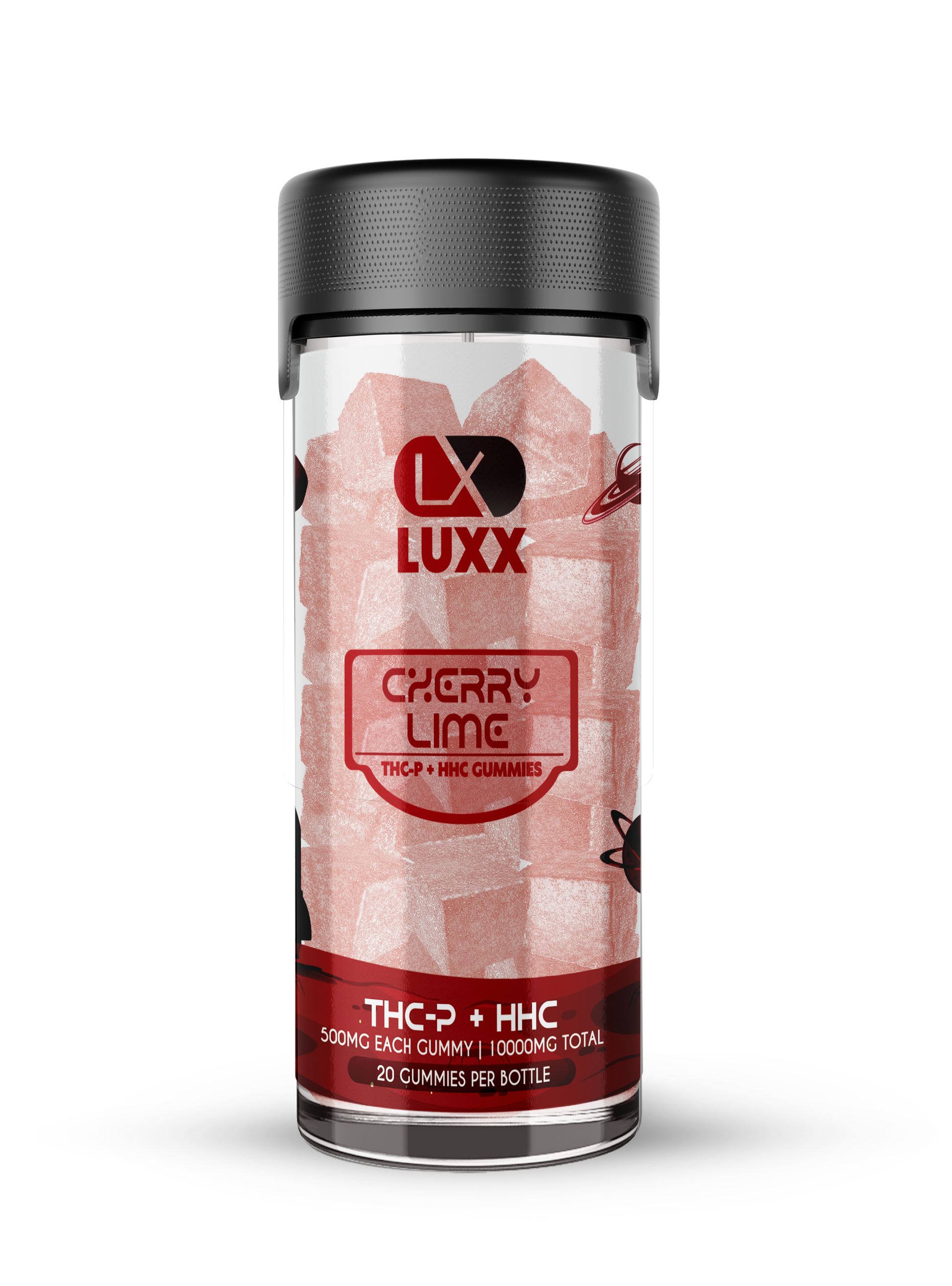 LUXX THC-P + HHC 10000MG GUMMIES 20CT JAR - CHERRY LIME