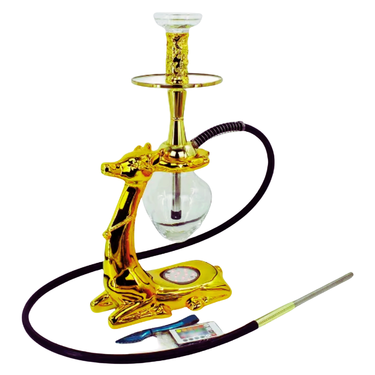 DEER DESIGN HOOKAH - LUXX 4633 ALUMINIUM + RESIN HOOKAH