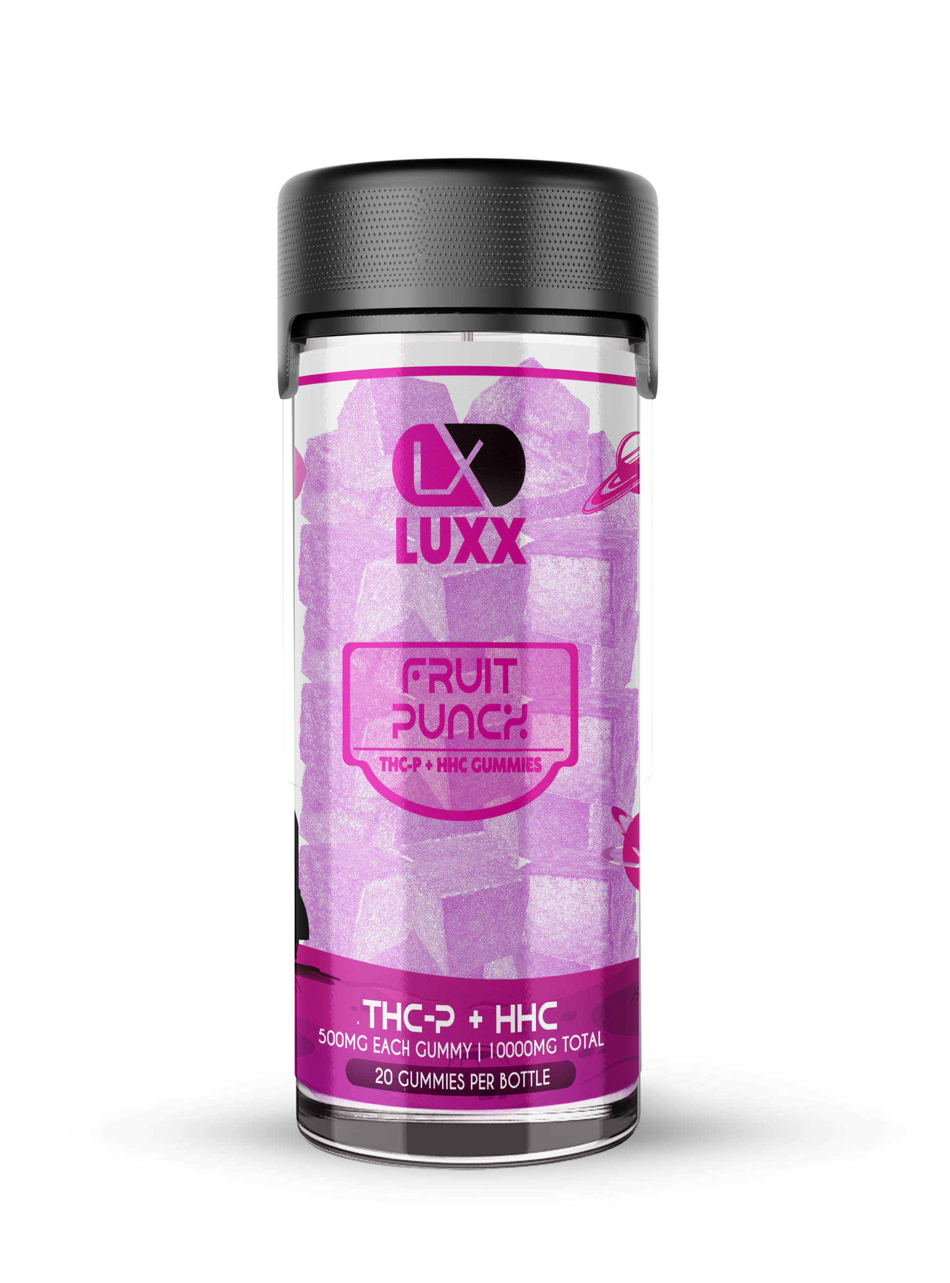 LUXX THC-P + HHC 10000MG GUMMIES 20CT JAR - FRUIT PUNCH