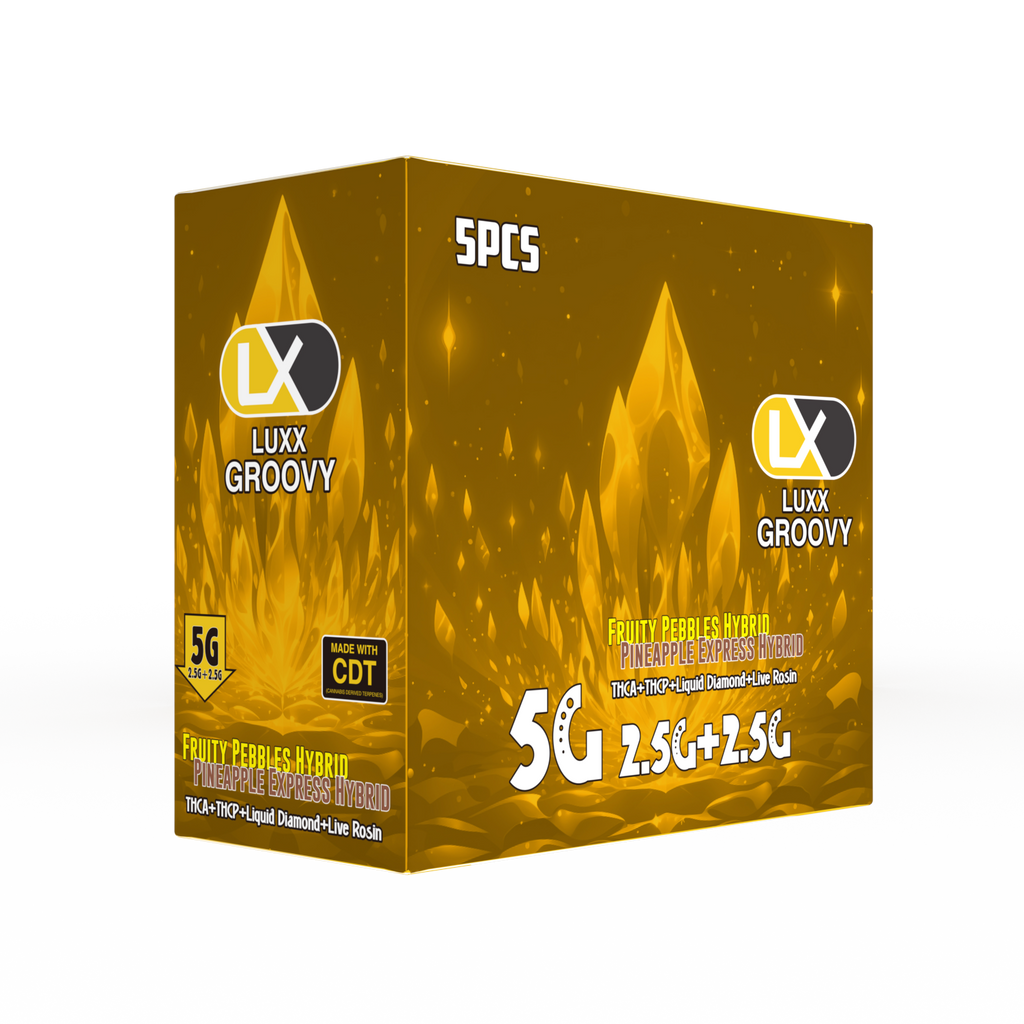 LUXX GROOVY DUAL FLAVOR 5000 MG - FRUITY PEBBLES + PINEAPPLE EXPRESS