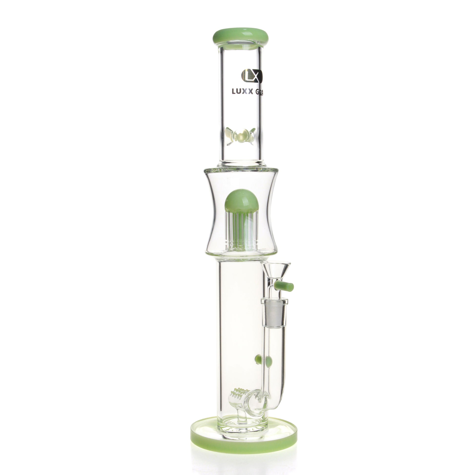 LUXX GLASS 14" PERC STRAIGHT TUBE - LX1244