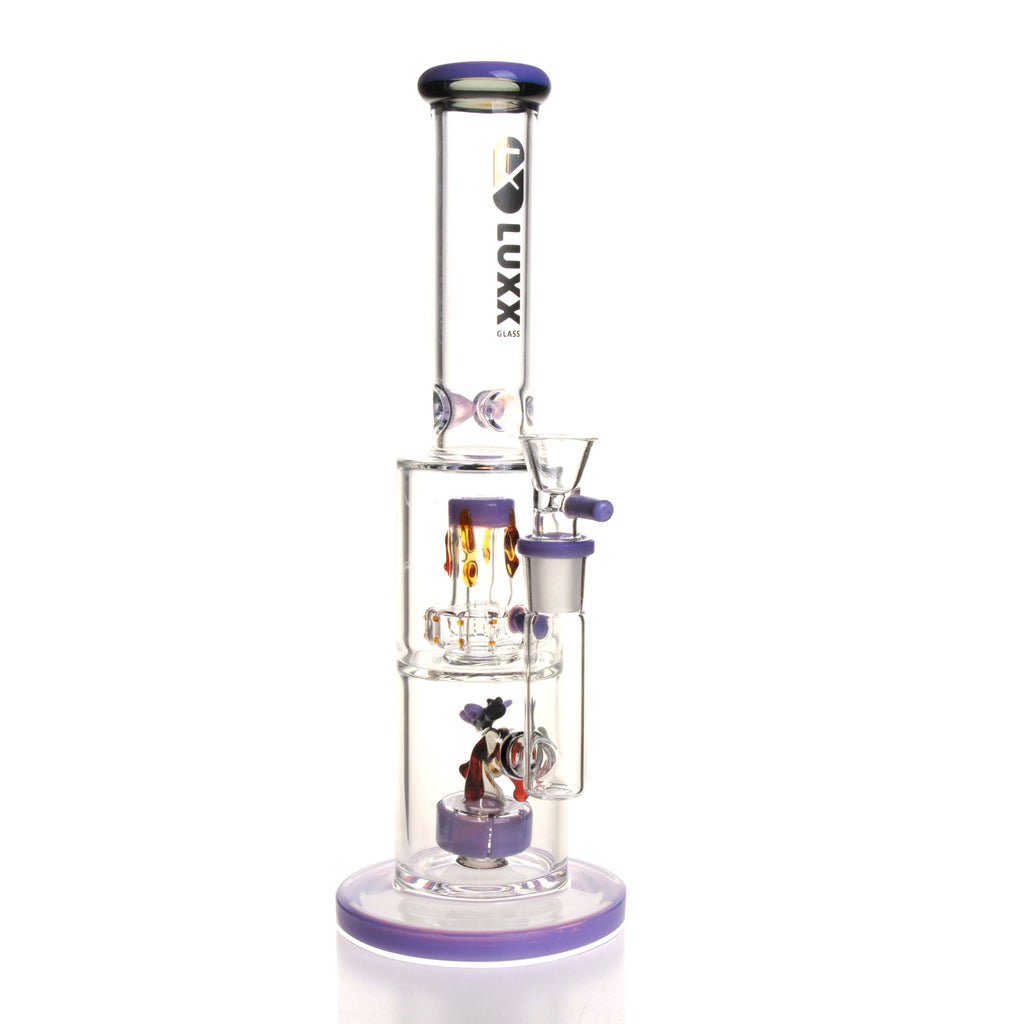 LUXX GLASS 12" BEE WATER BONG - LX1267