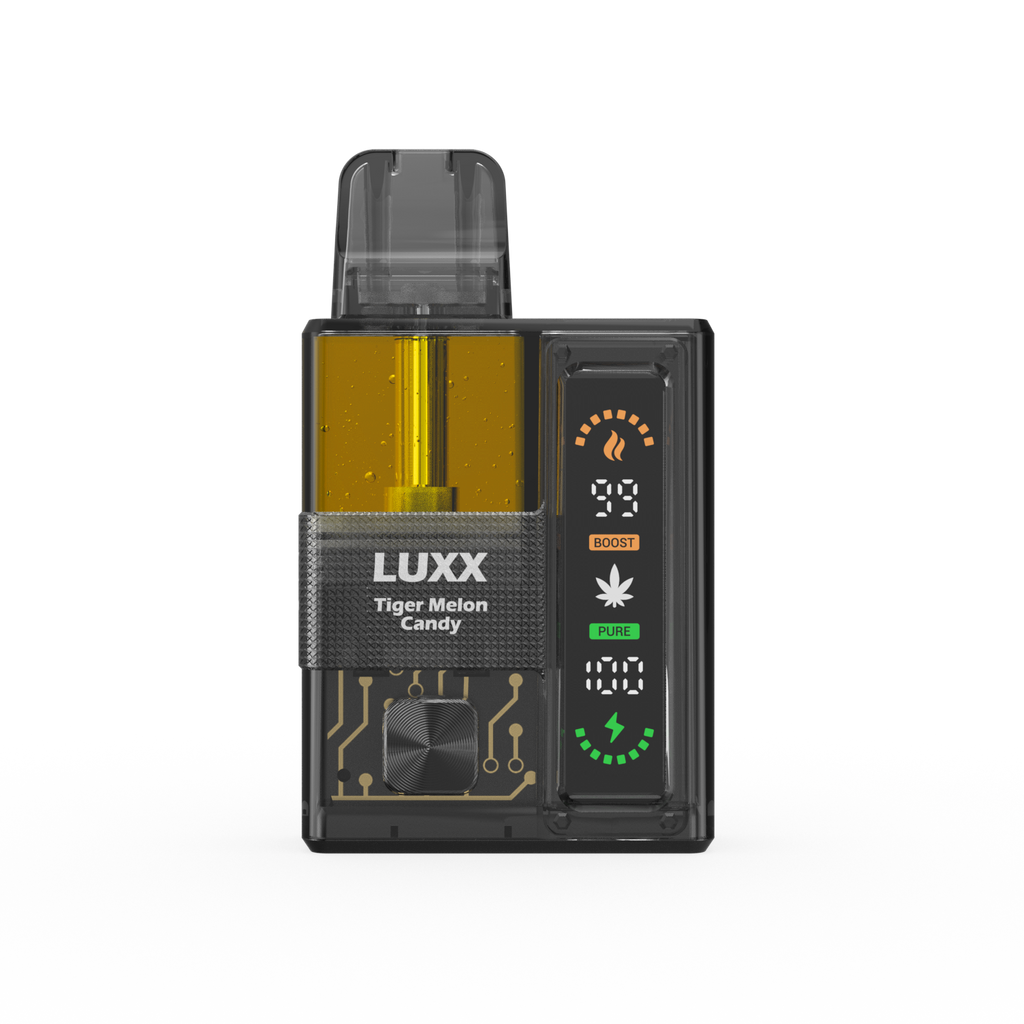 LUXX VIBEY 5.1GM THCP+THCA+LIVE RESIN+LIQUID DIAMOND -TIGER MELON CANDY