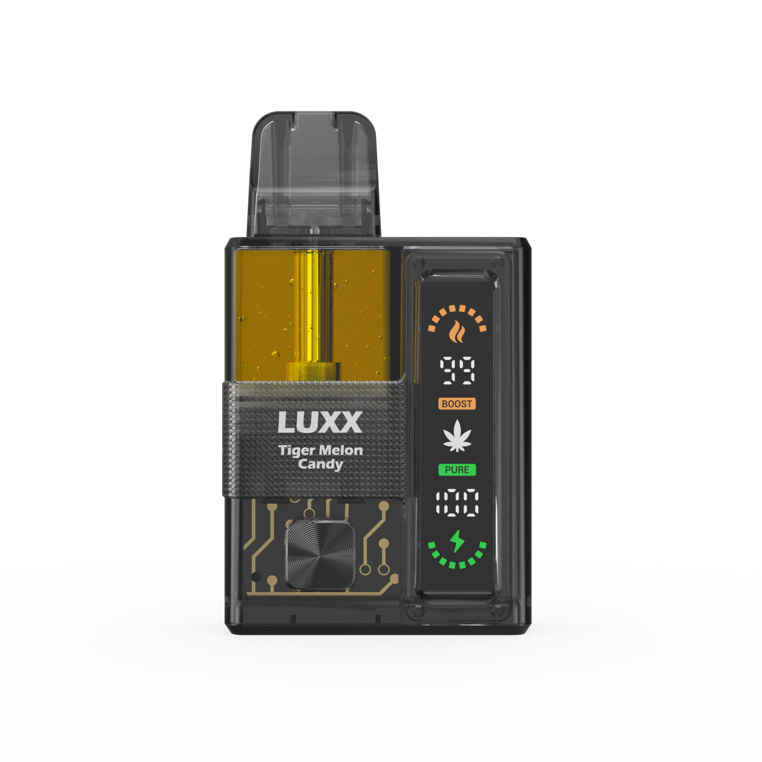 LUXX VIBEY 5.1GM THCP+THCA+LIVE RESIN+LIQUID DIAMOND -TIGER MELON CANDY