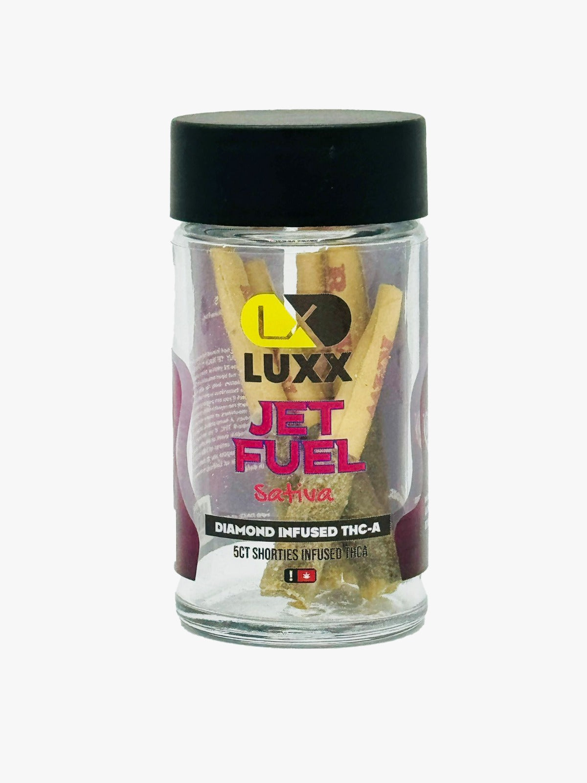 LUXX DIAMOND INFUSED THC-A 5COUNT SHORTIES JAR - JET FUEL (SATIVA)