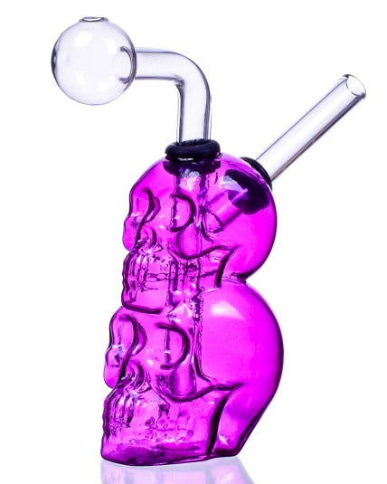 OLB816 - DOUBLE HEAD SKULL OIL BURNER