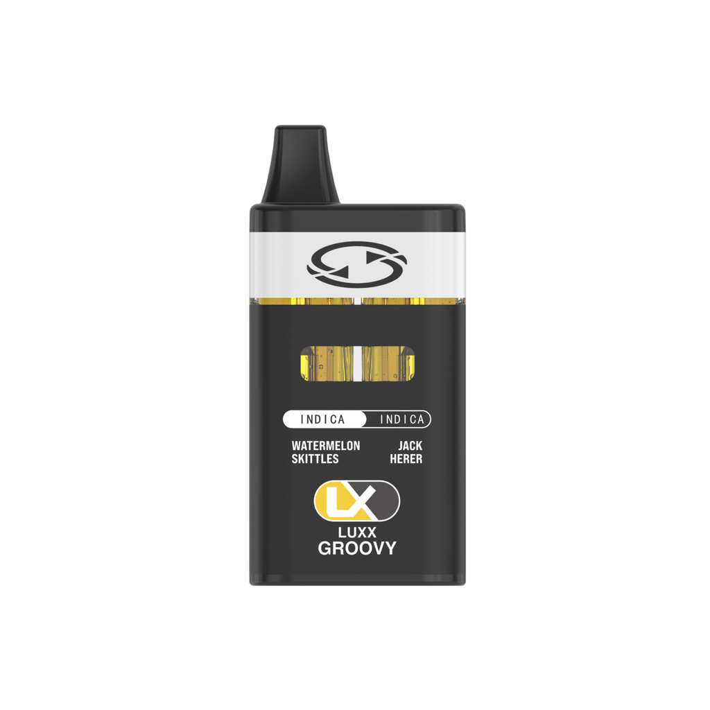 LUXX GROOVY DUAL FLAVOR 5000 MG - WATERMELON SKITTLES + JACK HERER